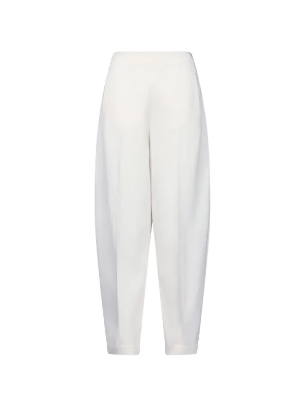 Fforme Yvette Tapered Trousers in White