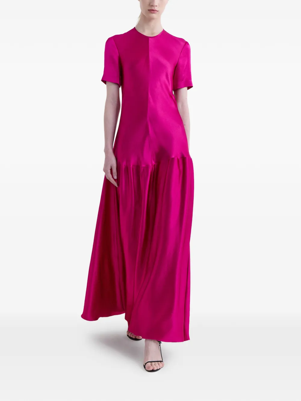 FFORME Clodia Pleated-skirt Maxi Dress in Pink, view 2