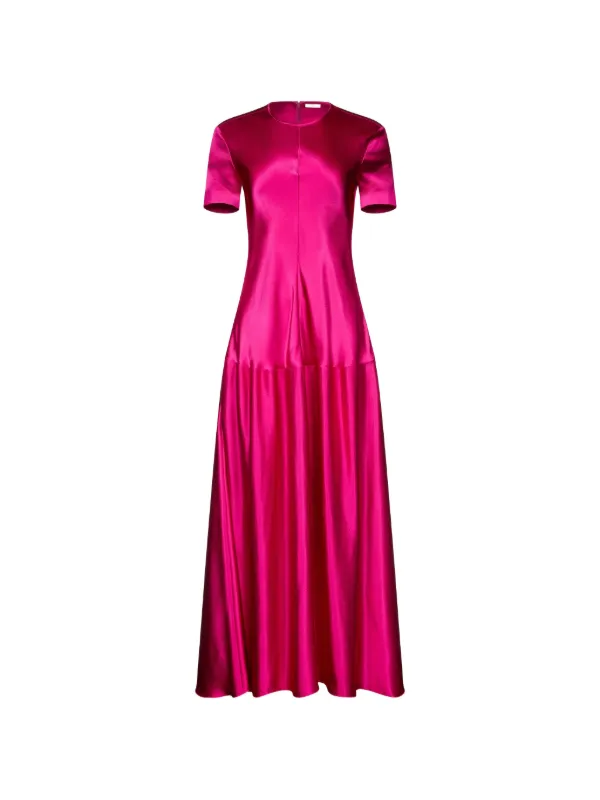 Fforme Clodia Pleated-skirt Maxi Dress in Pink