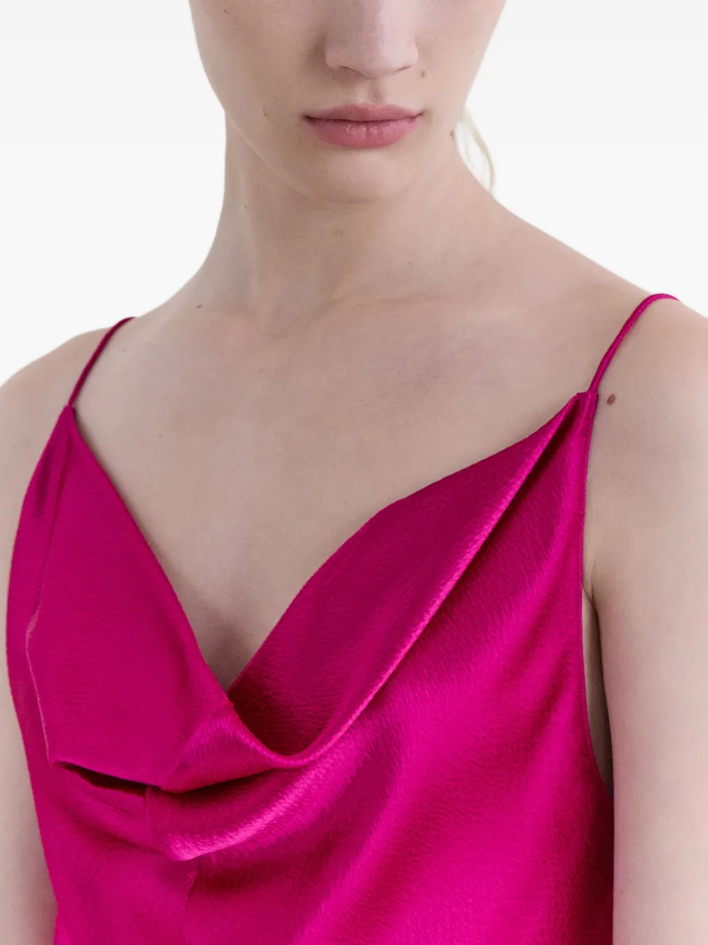 Fforme Irma Cowl-neck Tank Top in Pink, view 4