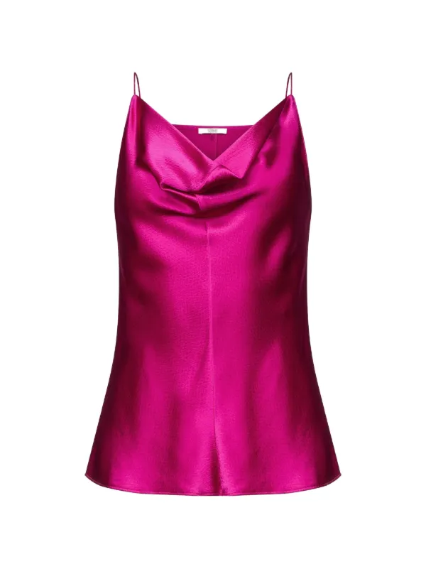 Fforme Irma Cowl-neck Tank Top in Pink