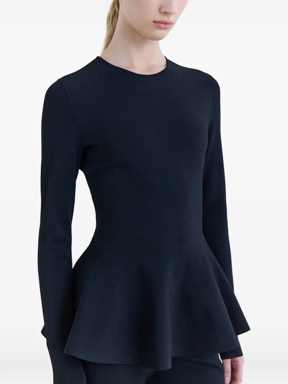 FFORME Isla peplum blouse Zwart