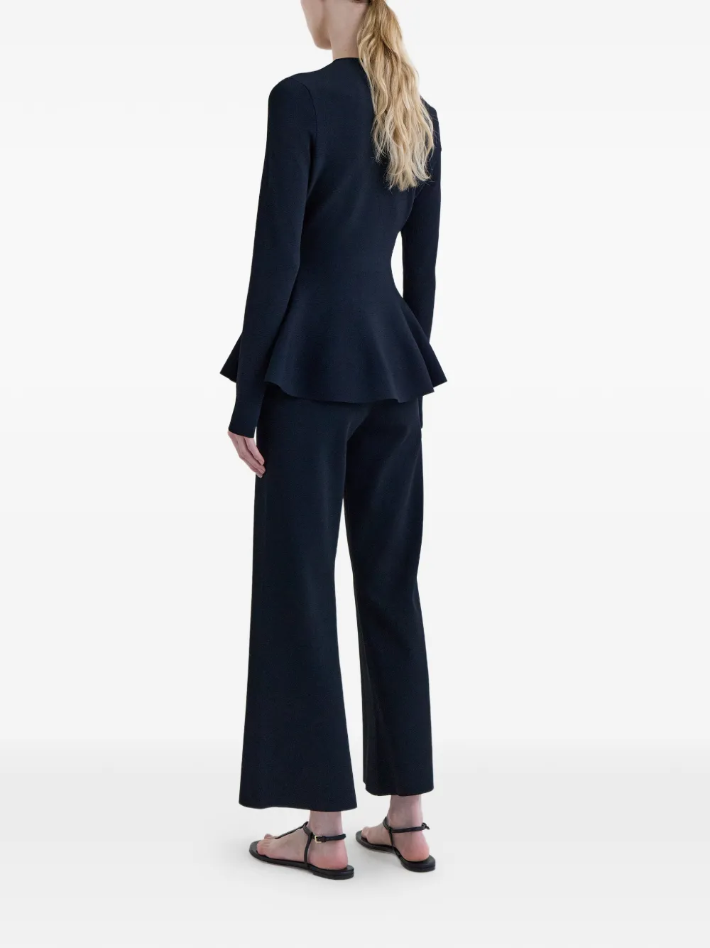 FFORME Isla peplum blouse Zwart