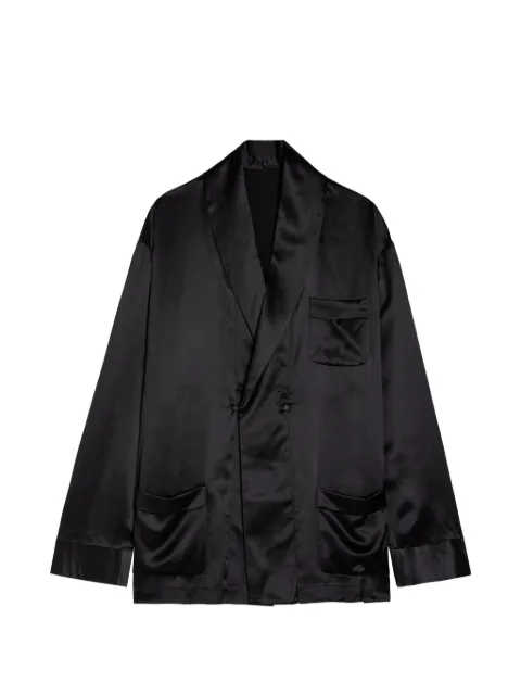 DELOS Gilbert double-breasted silk jacket