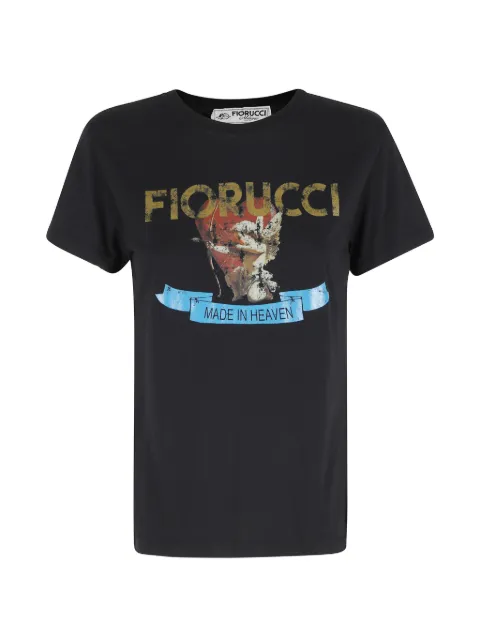 Fiorucci print-detail crew neck T-shirt