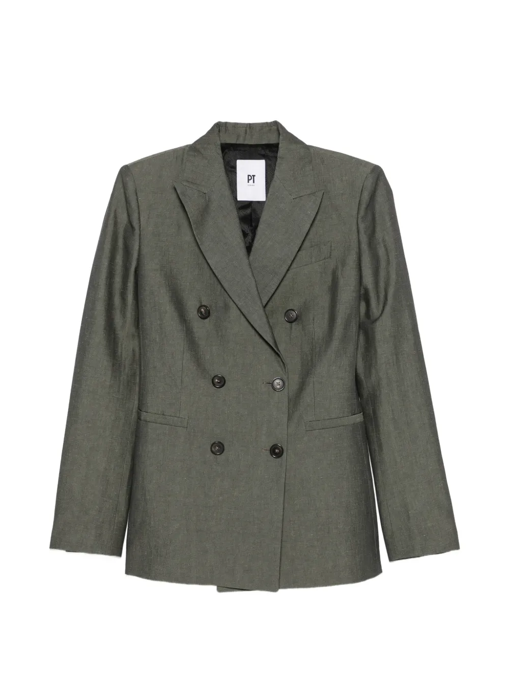 PT Torino Romy double-breasted peak-lapels blazer - Grün