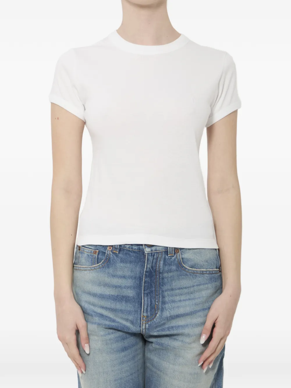 Saint Laurent Cassandre T-shirt - Weiß