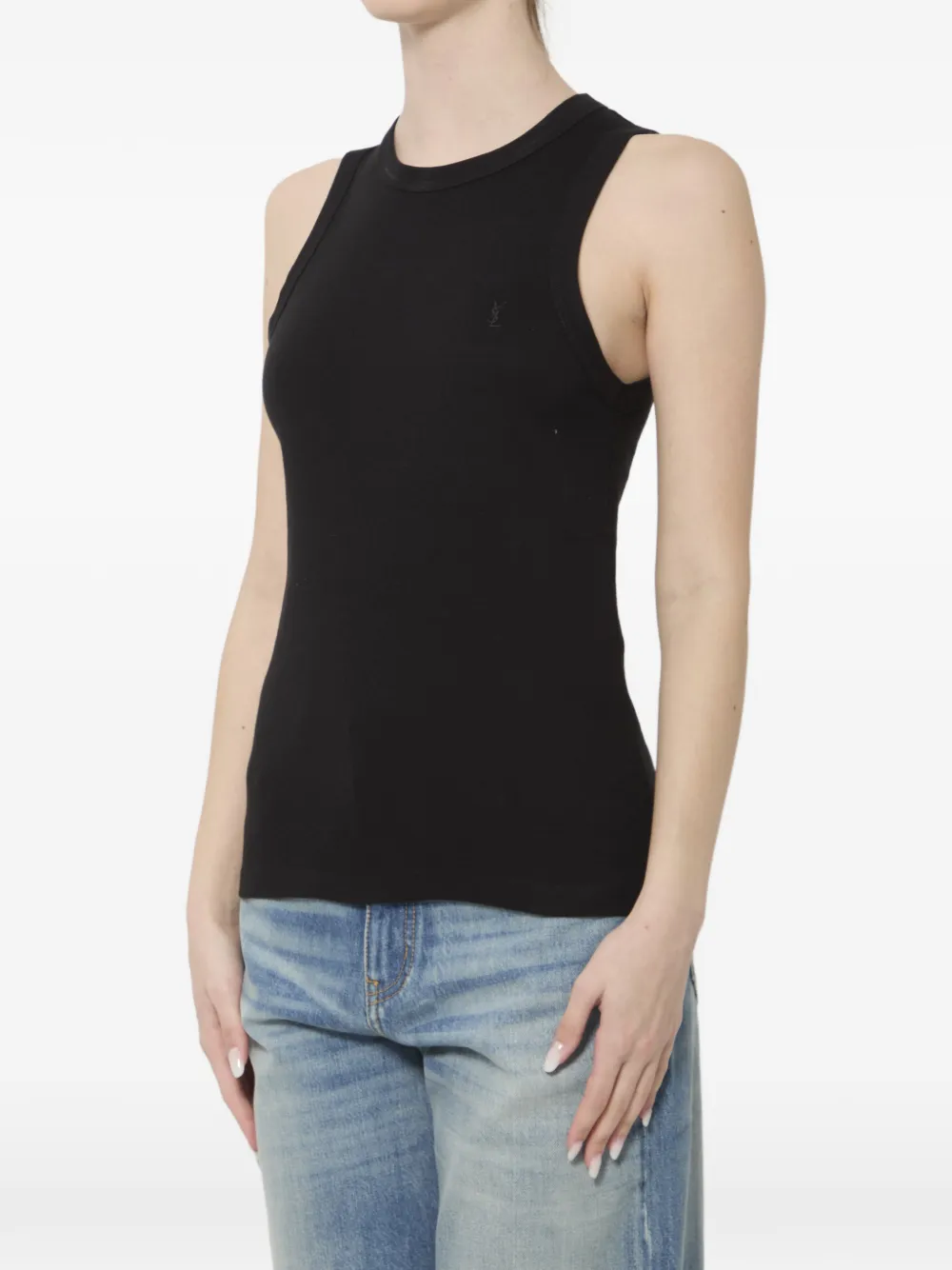 Saint Laurent Cassandre tank top - Zwart