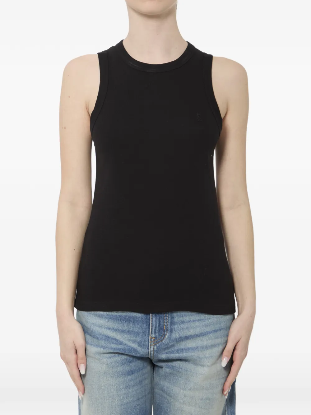 Saint Laurent Cassandre tank top - Schwarz