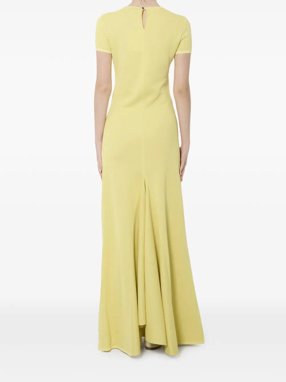 Jacquemus Maxi-jurk met korte mouwen Geel