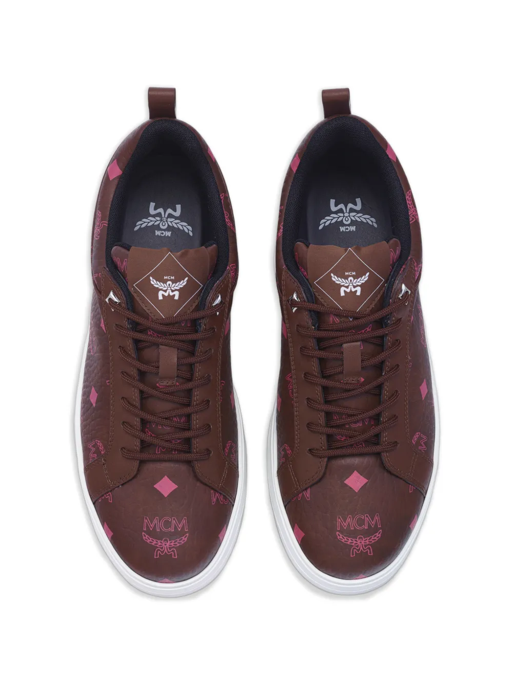 MCM Neo Terrain Visetos sneakers Bruin