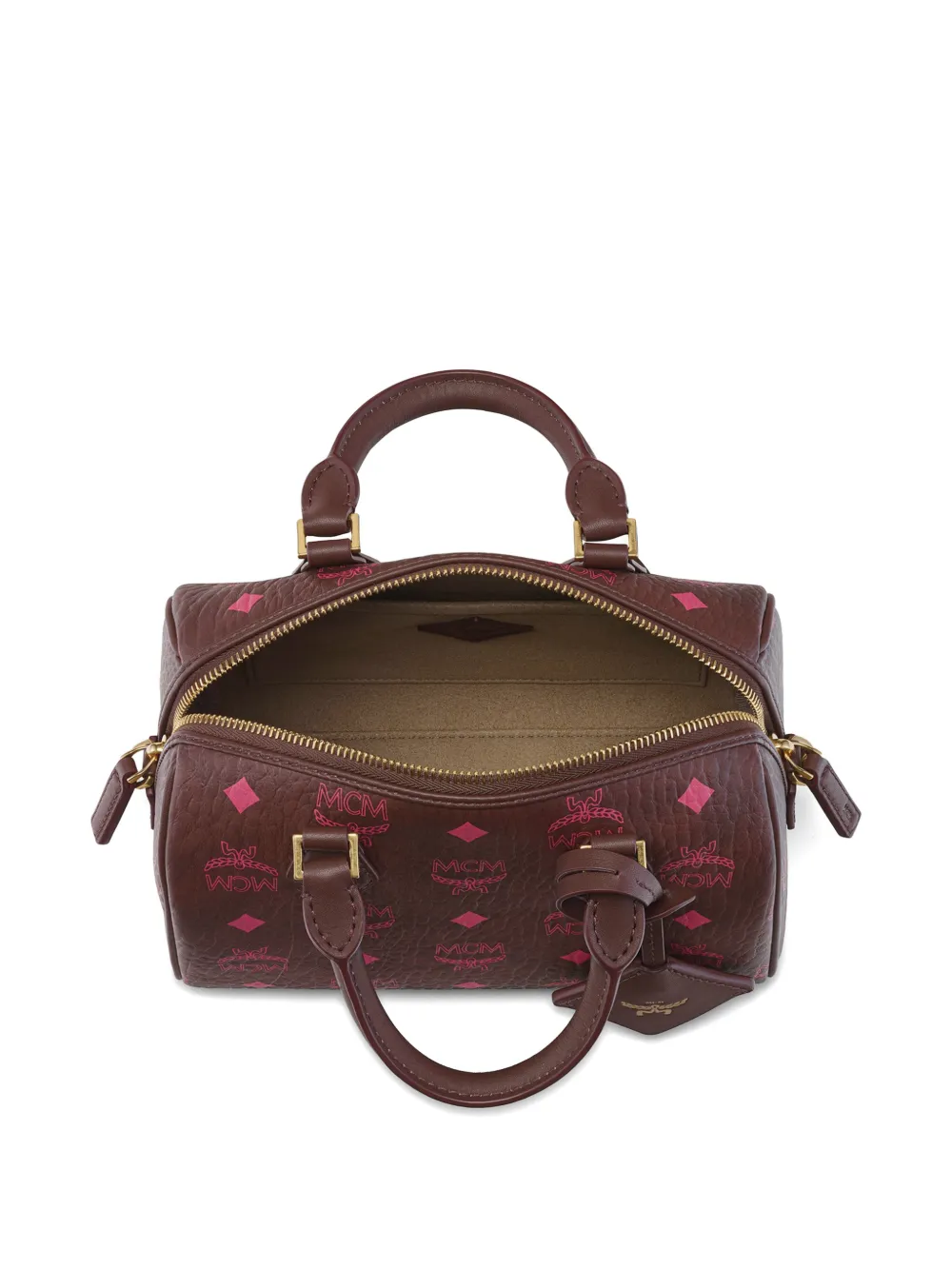 MCM Maxi Visetos Ella Boston tas Bruin