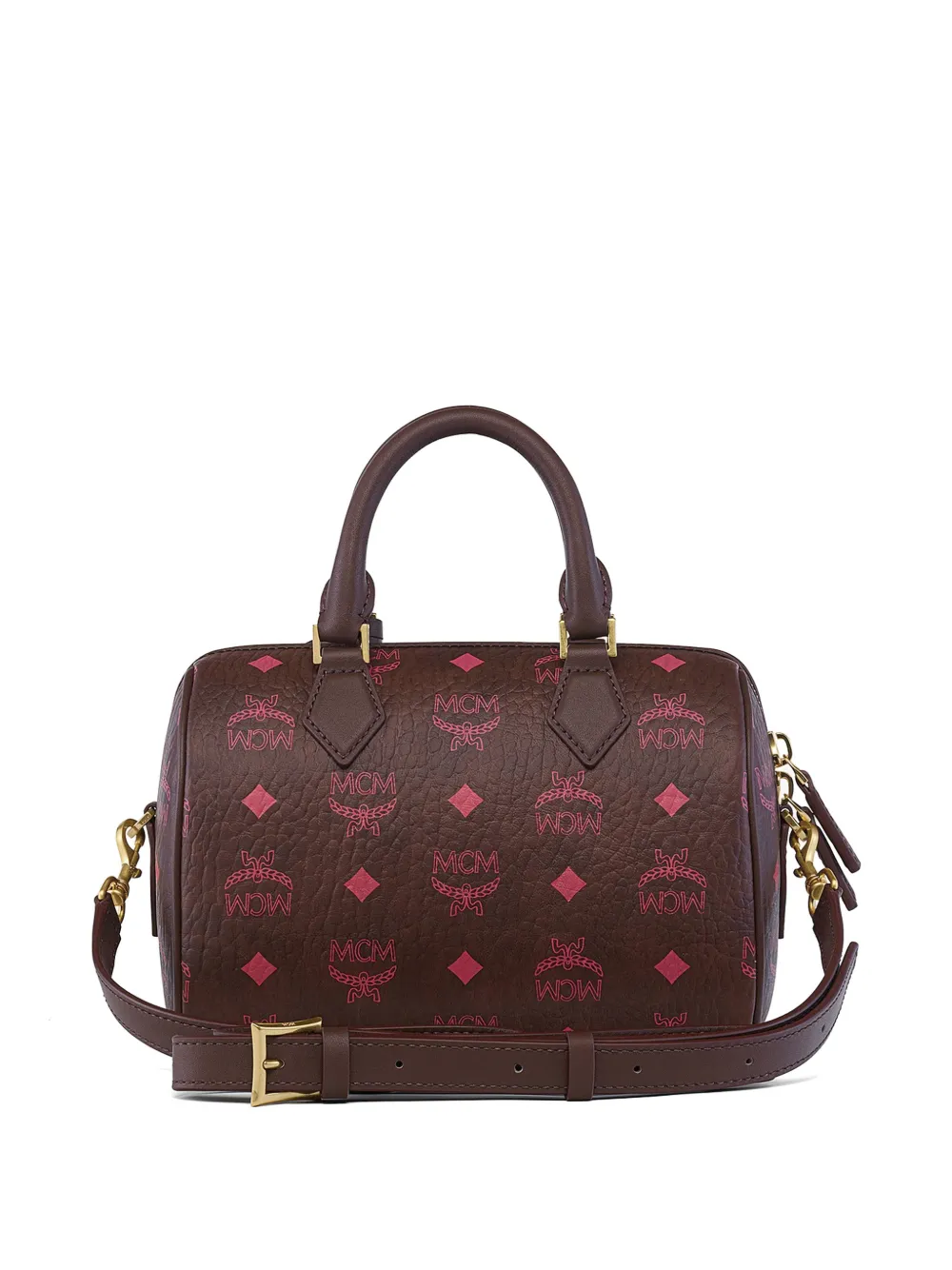 MCM Maxi Visetos Ella Boston tas Bruin