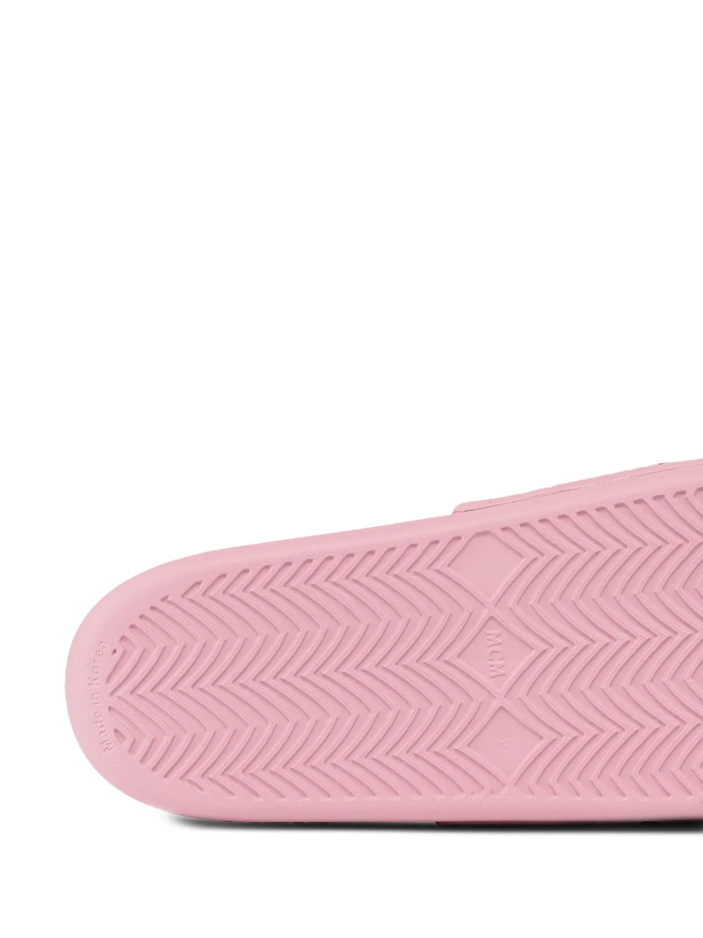 MCM monogram-print slides Roze