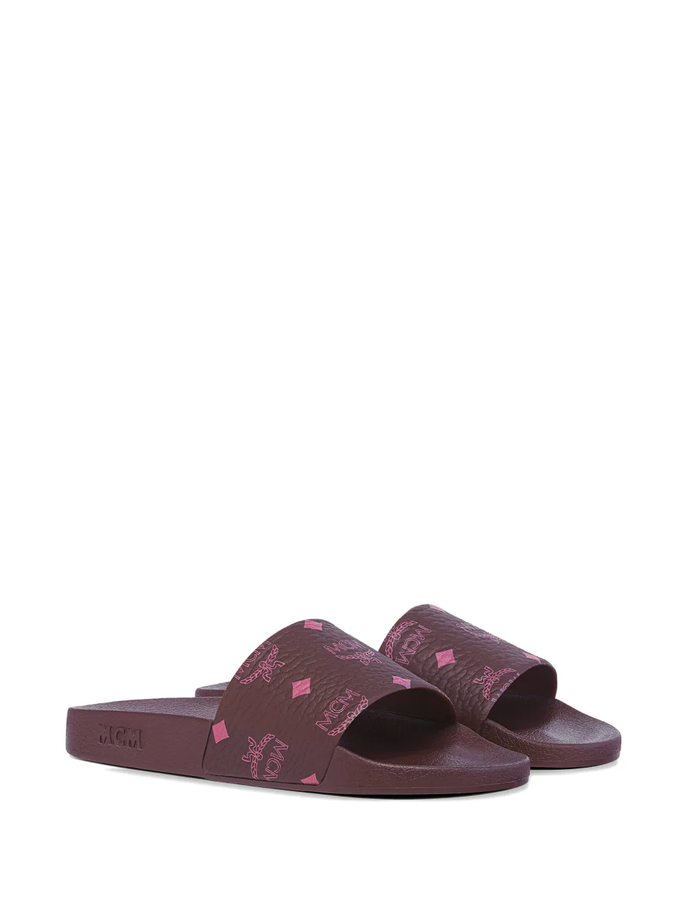 MCM monogram-print slides Bruin