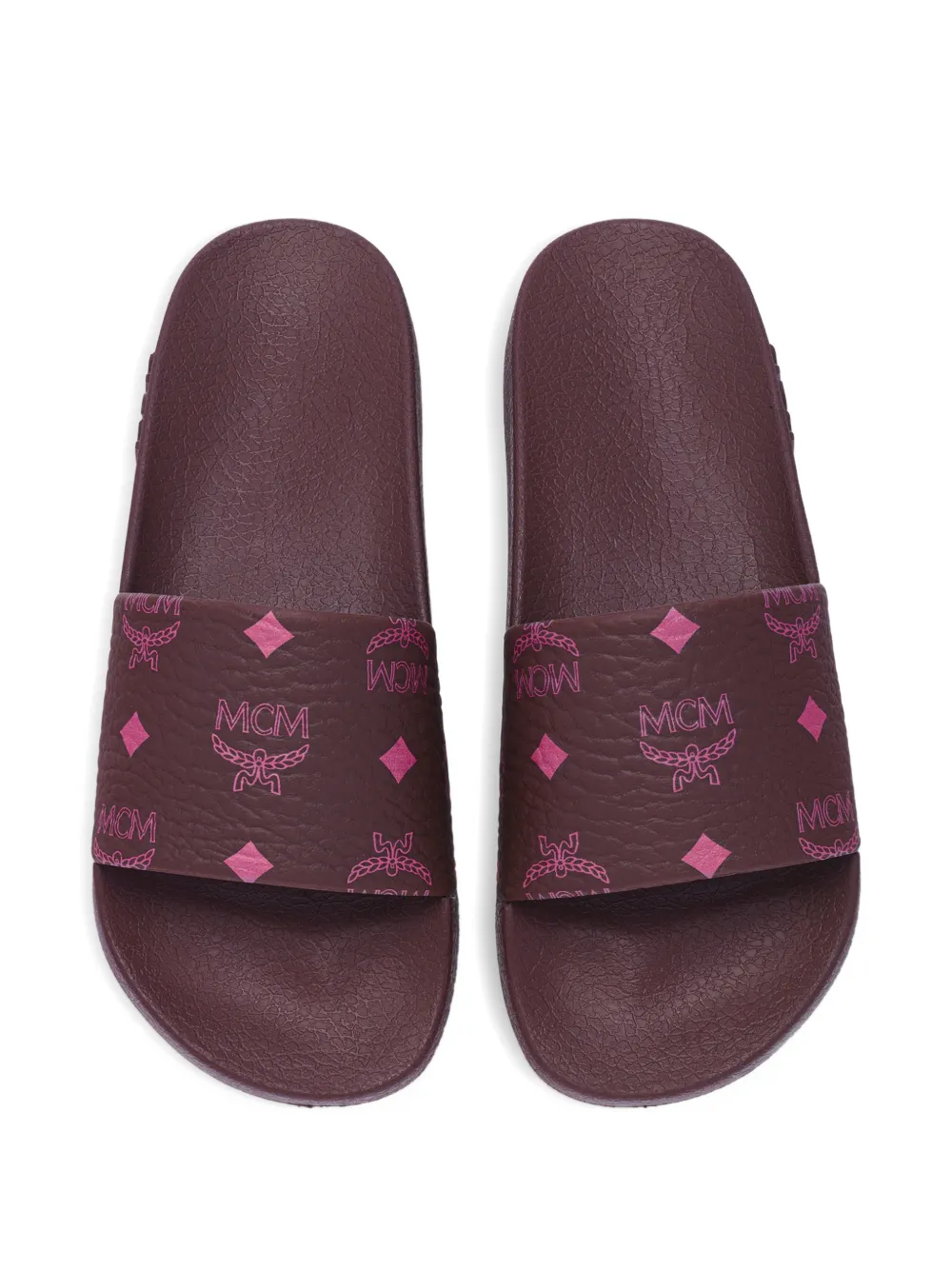 MCM monogram-print slides Bruin