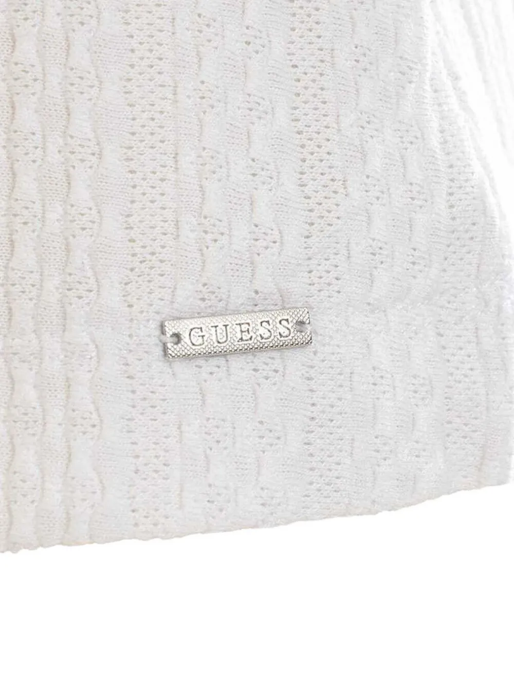 GUESS USA T-shirt met gesp-detail en uitgesneden details Wit