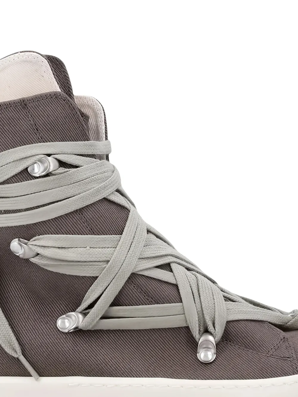 Rick Owens DRKSHDW lace-up high-top sneakers Grijs