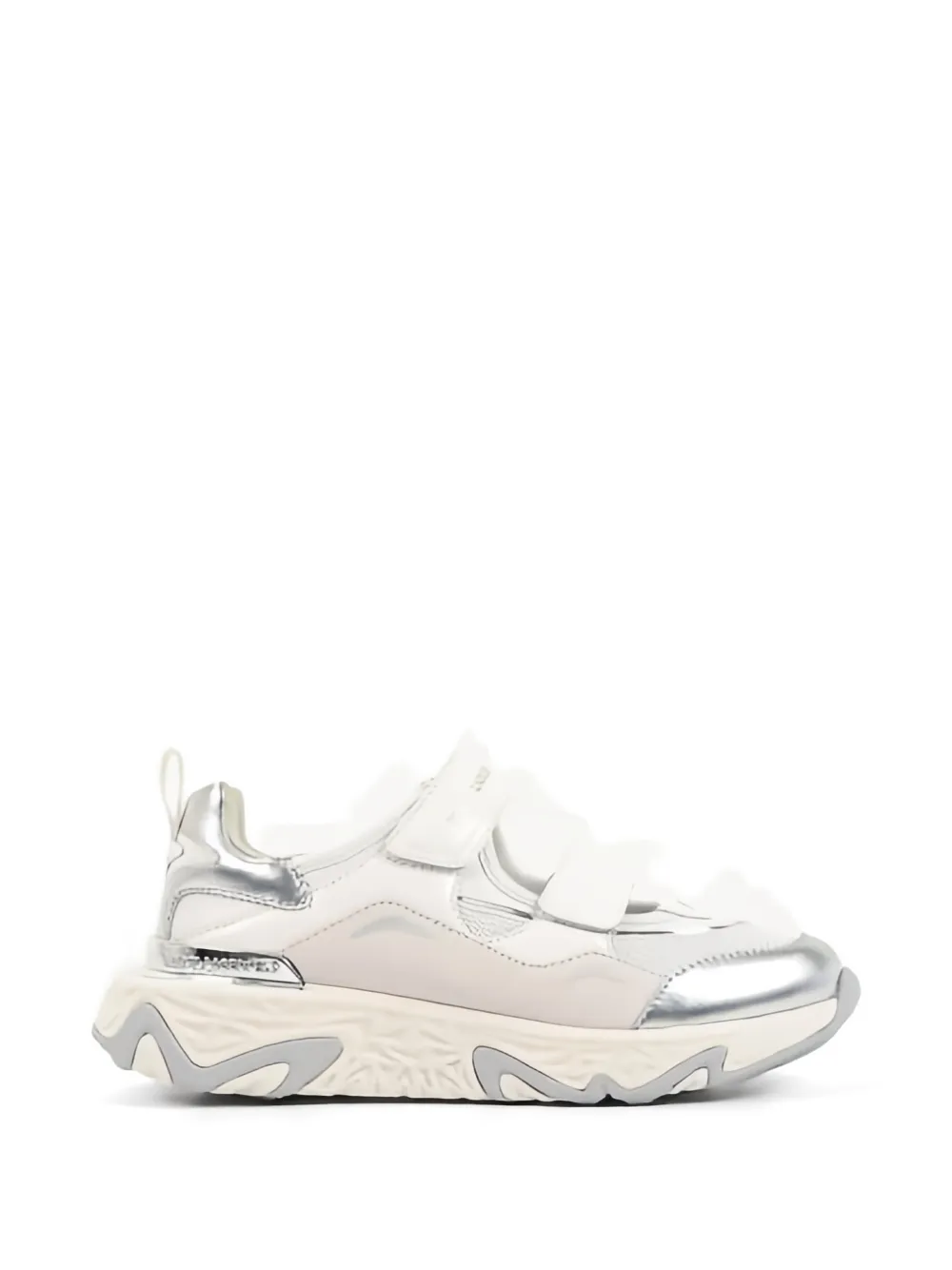 Karl Lagerfeld Blaze panelled touch-strap sneakers - Nude