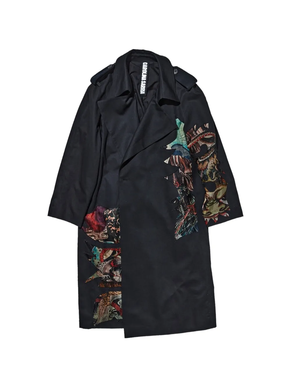 CAROLINA SARRIA Hidden Geisha trench coat - Schwarz