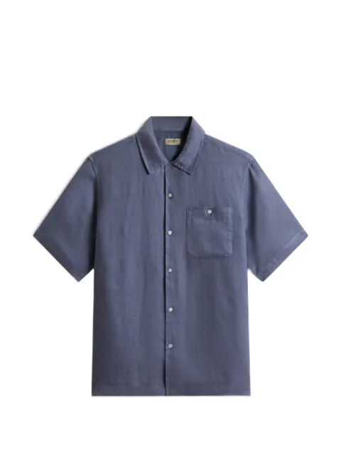 Woolrich garment-dyed short-sleeved shirt