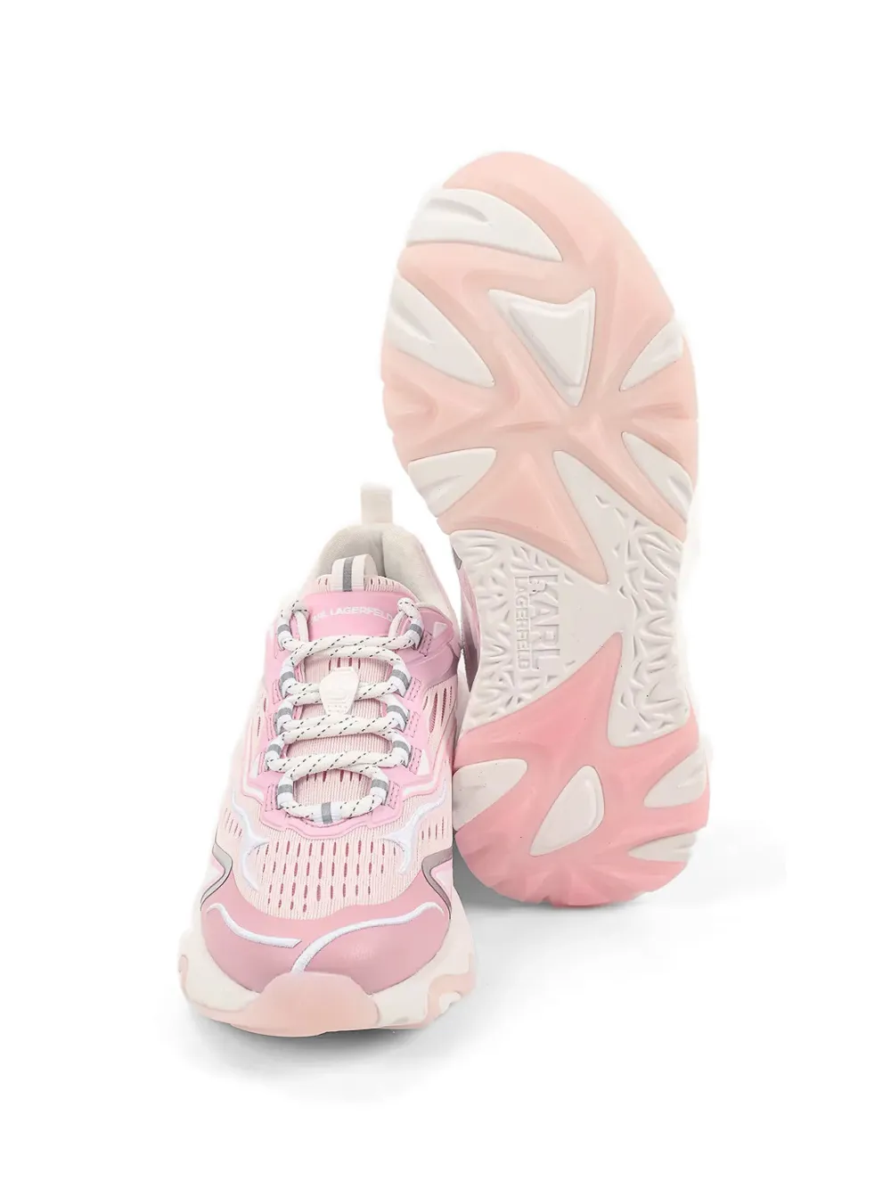 Karl Lagerfeld Blaze geperforeerde sneakers Roze