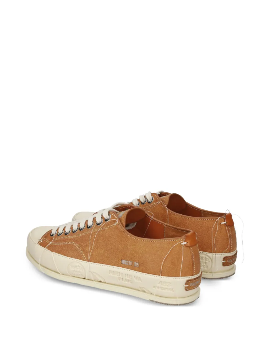 Premiata contrast-stitched loose-thread sneakers Bruin