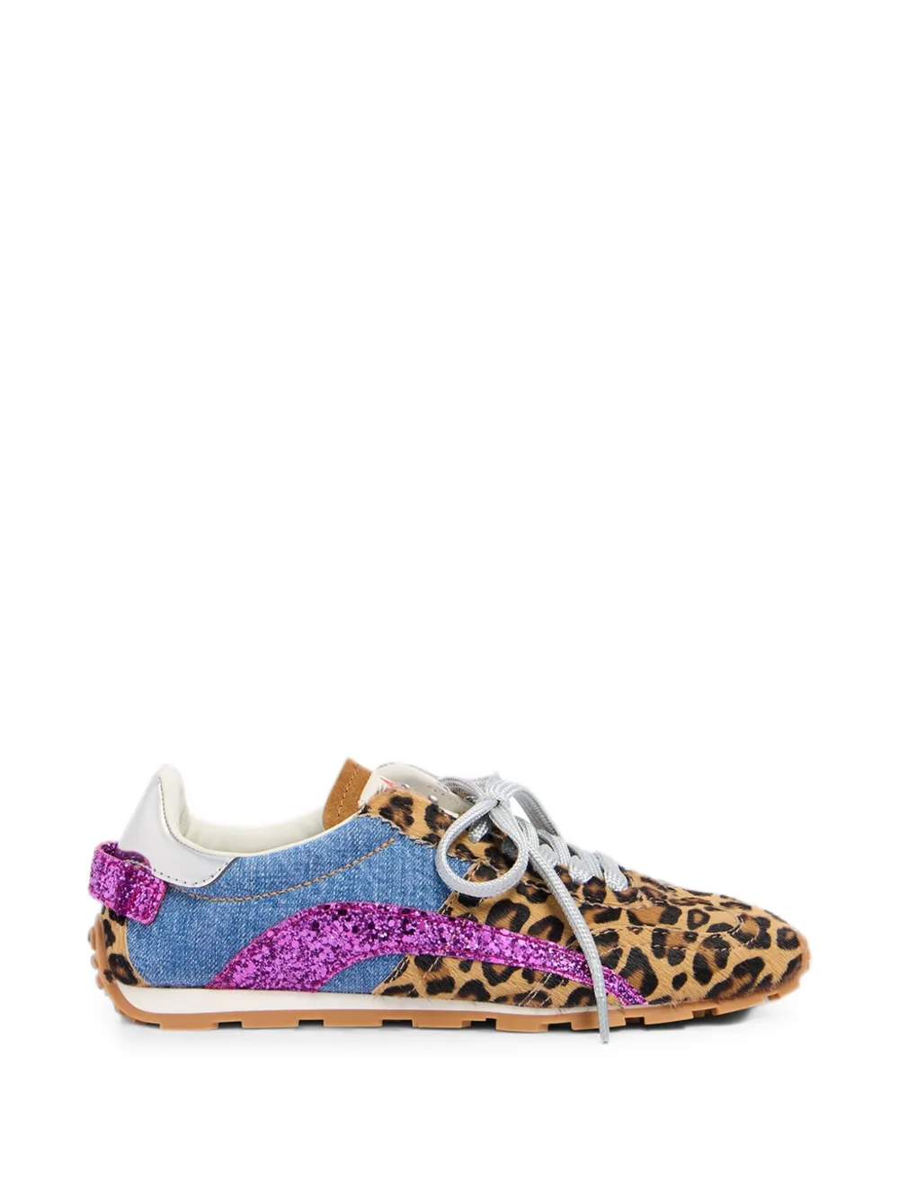 DSQUARED2 Wild2 sneakers met luipaardprint Beige