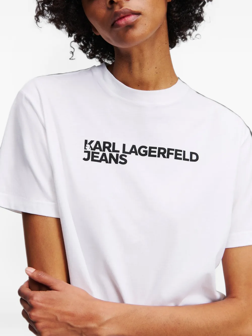 Karl Lagerfeld Jeans T-shirt met logoprint Wit