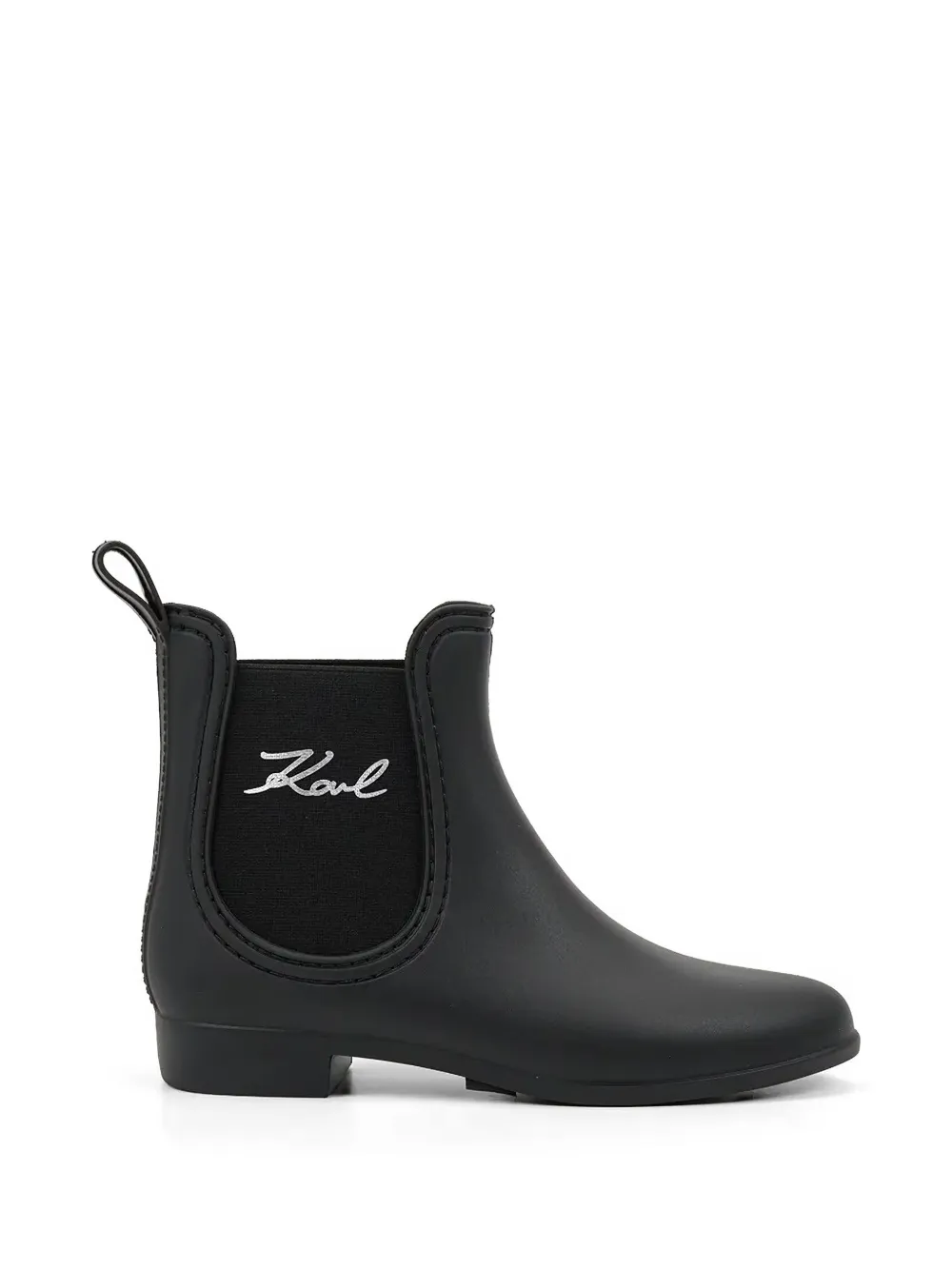 Karl Lagerfeld Enkellaarzen met logodetail Zwart