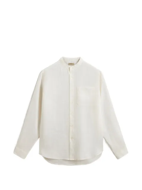 Woolrich garment-dyed linen shirt