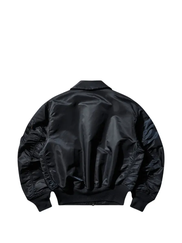 GR10K X Alpha Industries CWU-45 logo-patch Bomber Jacket | Blue