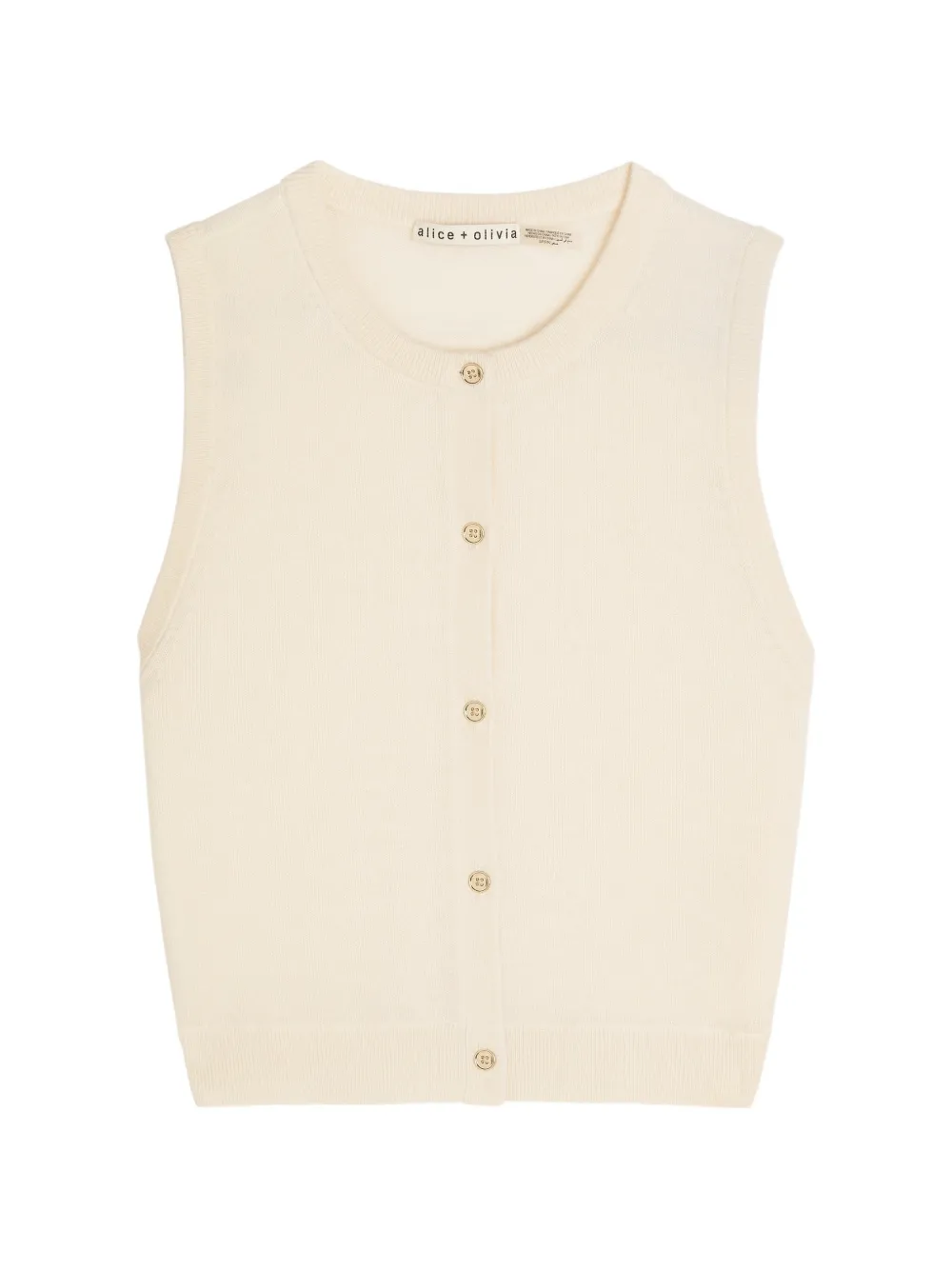 alice + olivia LOLY button-up top - Toni neutri