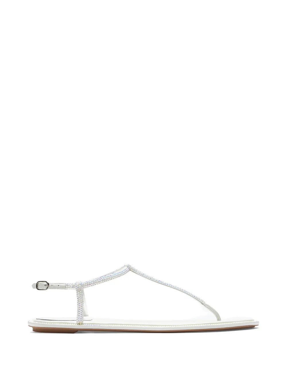 René Caovilla Diana crystal-embellished sandals - Bianco