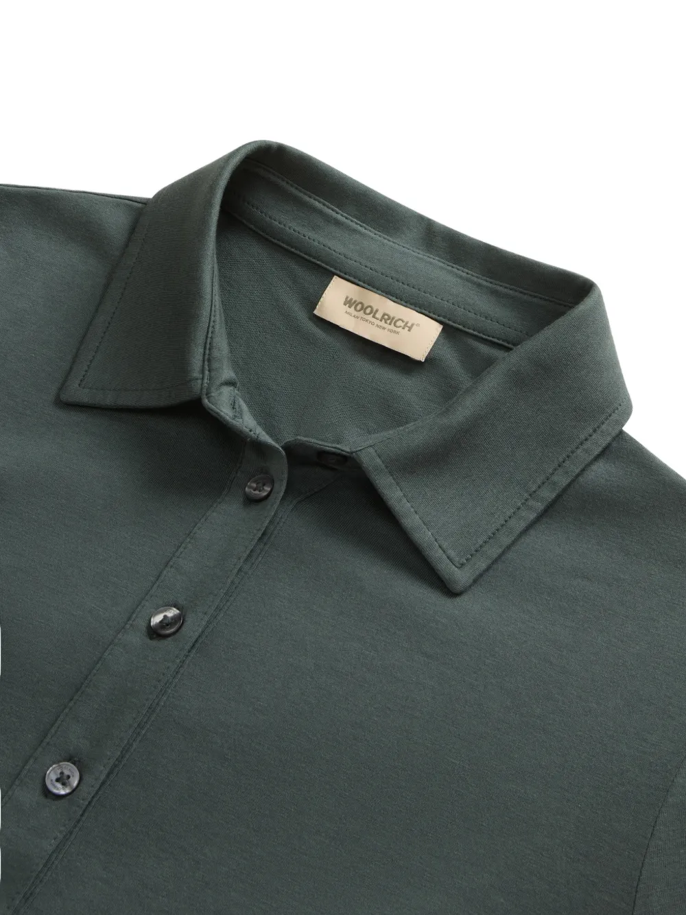 Woolrich Luxe poloshirt met logo-print en korte mouwen Groen