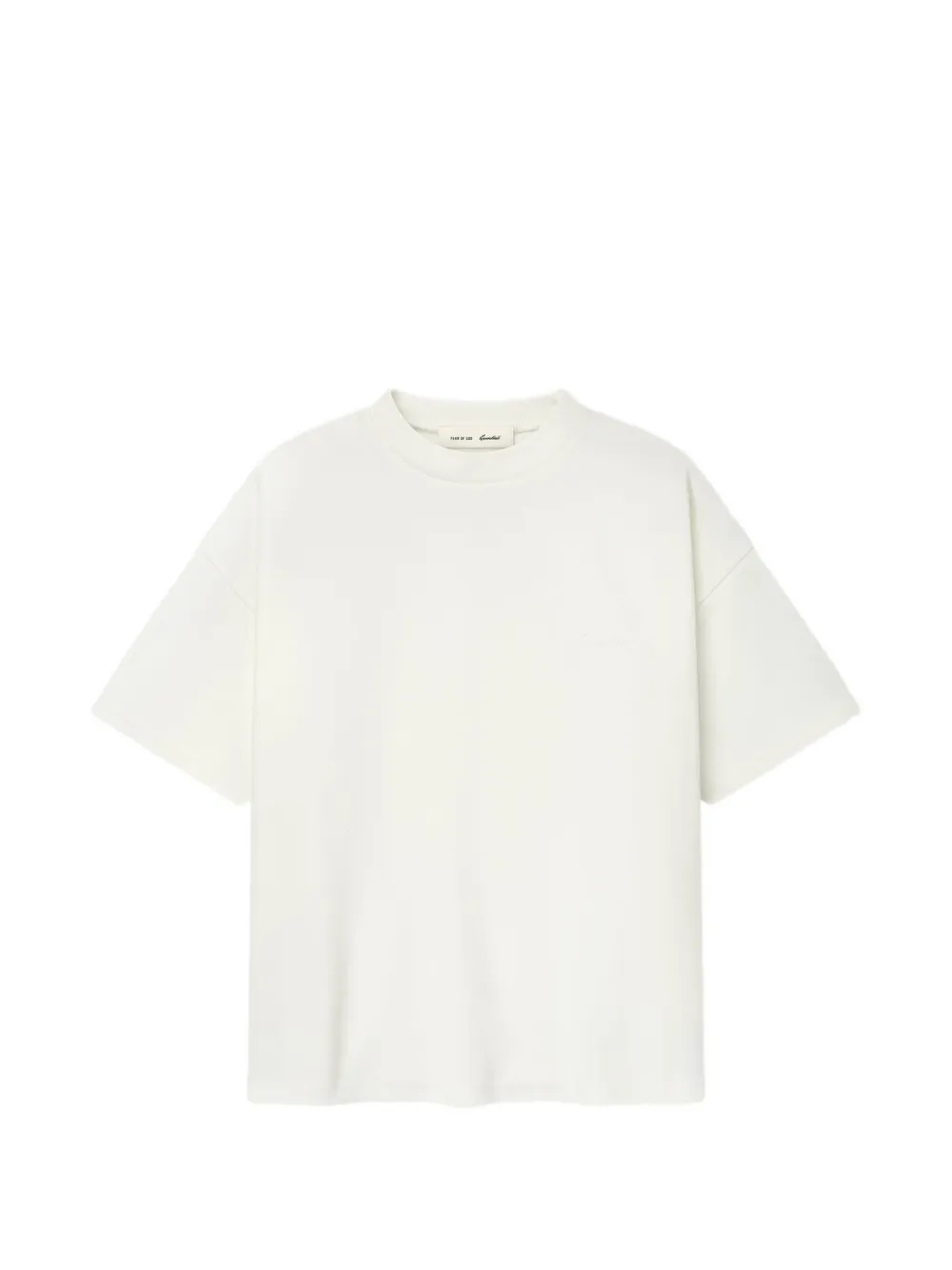 FEAR OF GOD ESSENTIALS Signature 90s Pique logo-embroidered T-shirt - Bianco