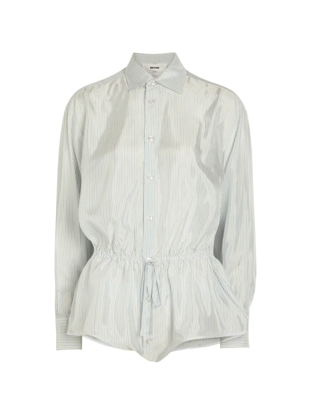 Better striped drawstring-waist playsuit - Bianco