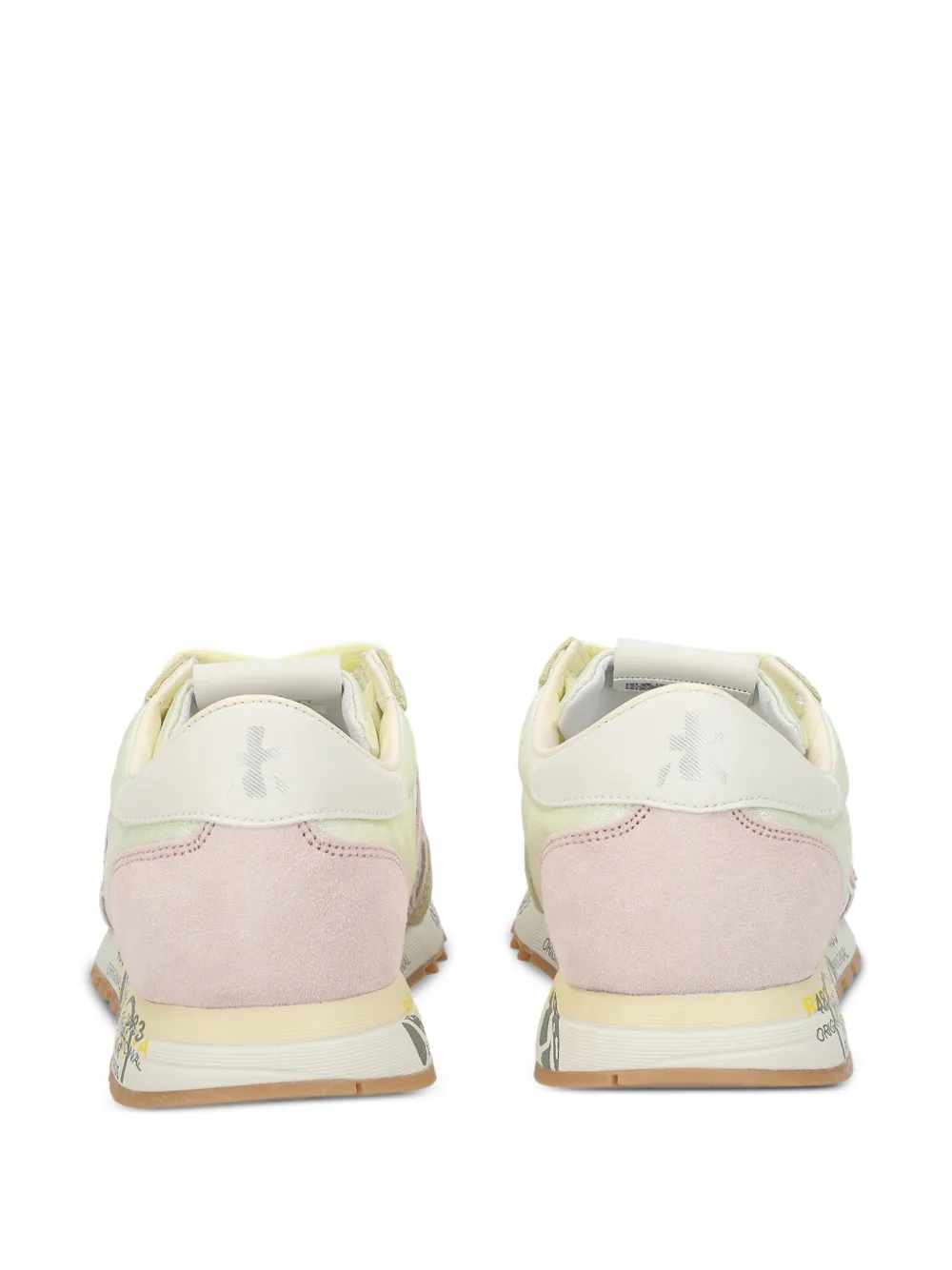 Premiata Lucyd 8141 sneakers met suède vlak Beige