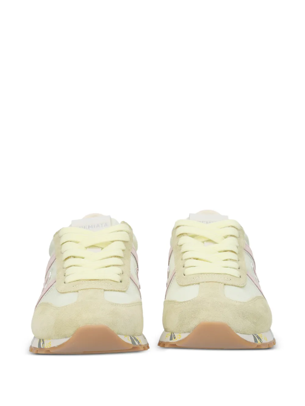 Premiata Lucyd 8141 sneakers met suède vlak Beige