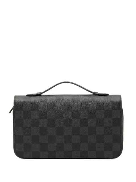 Louis Vuitton Pre-Owned cartera XL con motivo Damier Graphite y cremallera 2016