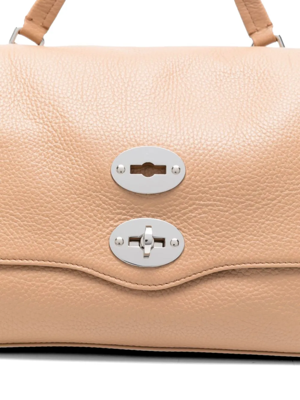 Zanellato Kleine Postina Daily shopper verfraaid met studs Beige