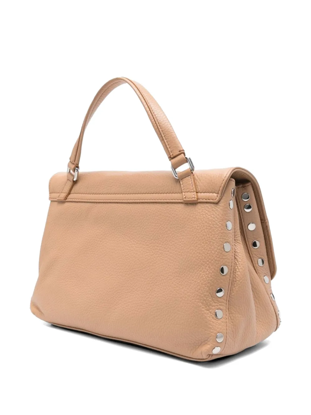 Zanellato Kleine Postina Daily shopper verfraaid met studs Beige
