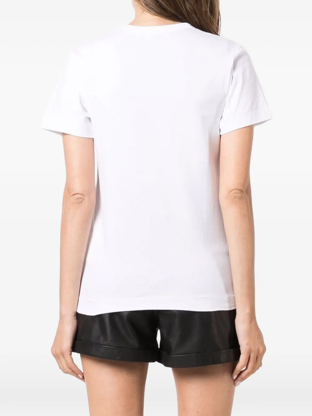 Comme Des Garçons Play T-shirt met patch Wit