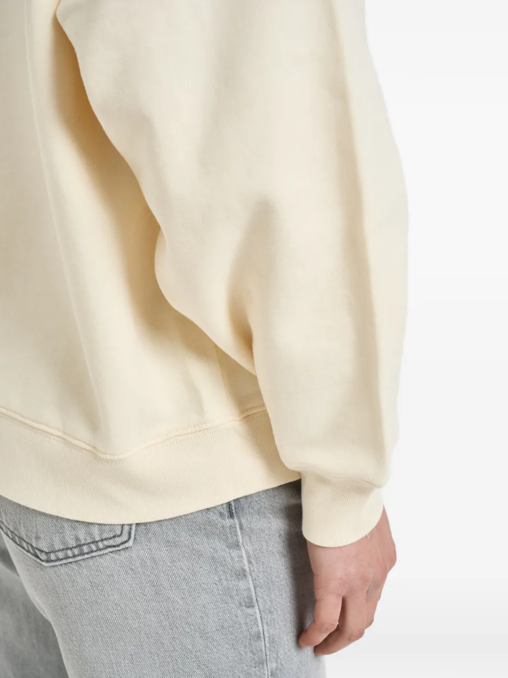 ANINE BING Miles Collegiate sweater met borduurwerk Beige