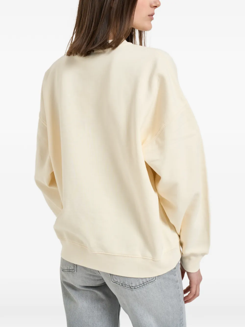 ANINE BING Miles Collegiate sweater met borduurwerk Beige