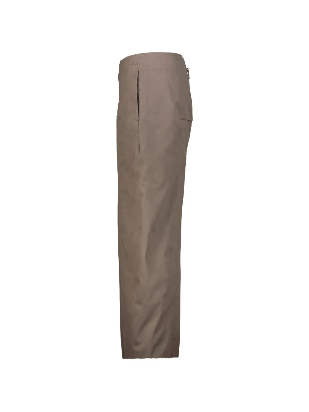 Rick Owens Maxi-rok met split Beige