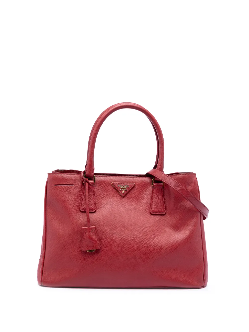 Prada Pre-Owned 2010-2025 Medium Saffiano Lux Galleria satchel - Rosso
