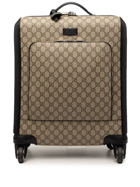 Gucci Pre-Owned 2016-2026 GG Supreme Carry On Rolling Suitcase travel bag