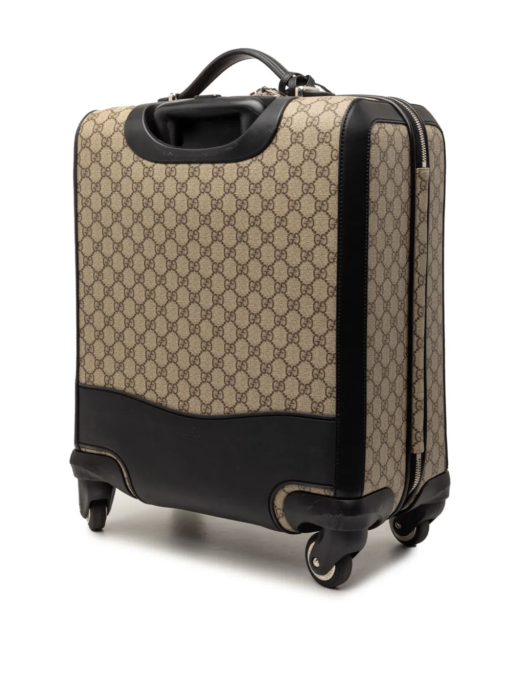  Gucci Pre-owned Sac De Voyage Carry On Rolling à Motif Gg Supreme (2016-2026) - Noir 