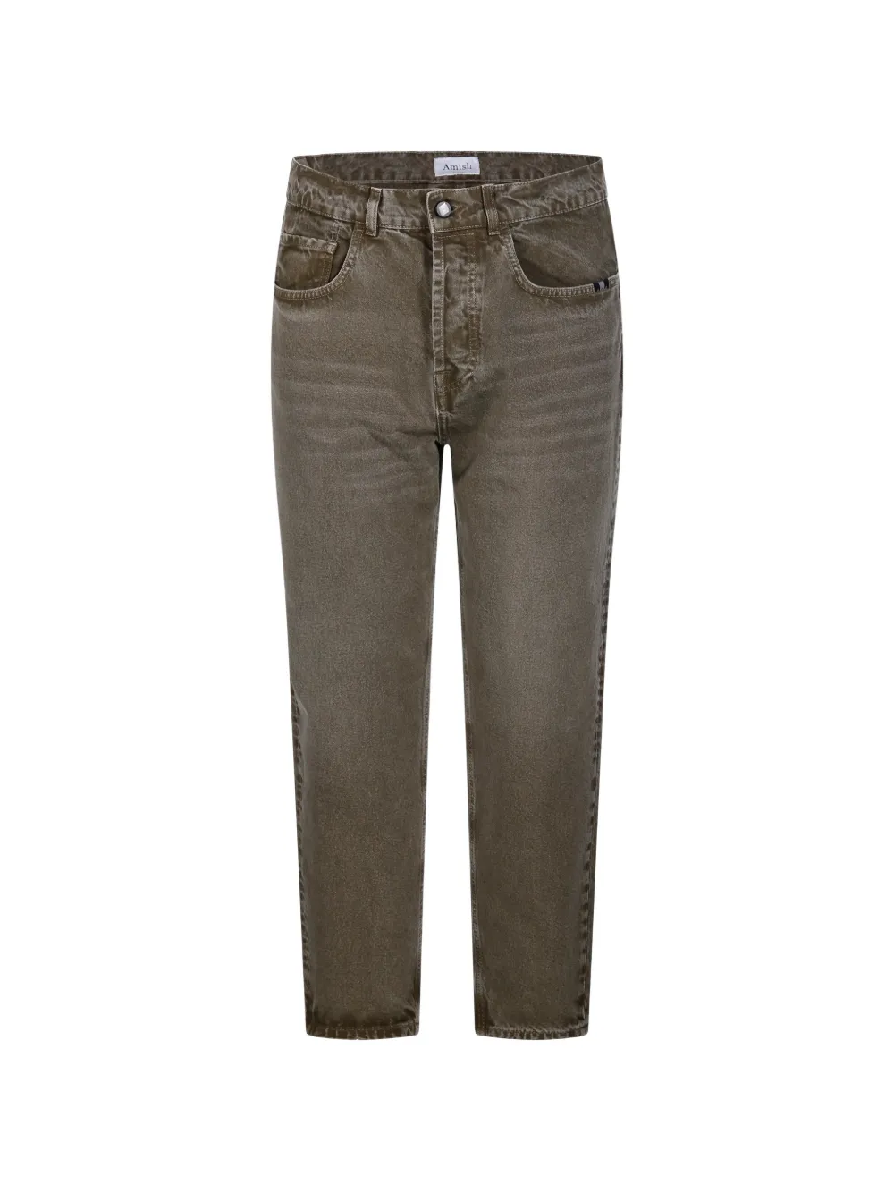 AMISH faded-effect jeans - Marrone
